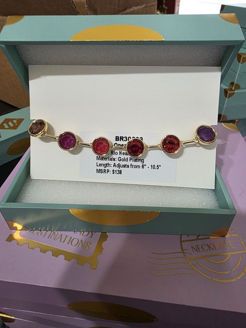 Gold-Plated Jewel Candy Rio Heat Bracelet